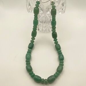 NWOT Jay King Chunky Aventurine natural stone necklace 16-20”